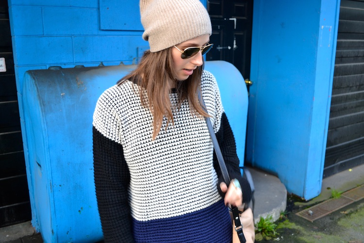 vancouver fashion and personal style blog; proenza schouler inspired sweater, faux leather leggings, beanie, booties, school outfit, everyday outfit 
