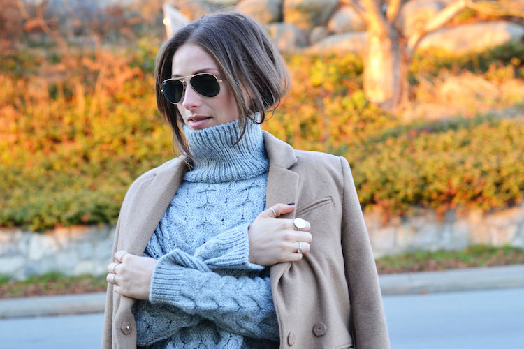 grey turtleneck trend, camel coat, fall must haves, zara, hm, leather pants, dorsay flats, casual cool, winter outfit1