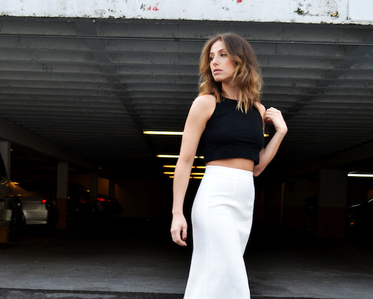crop top, midi white skirt zara, ss 14 trend, runway, nude pumps forever 21, ombre hair, vancouver style and fashion blog5