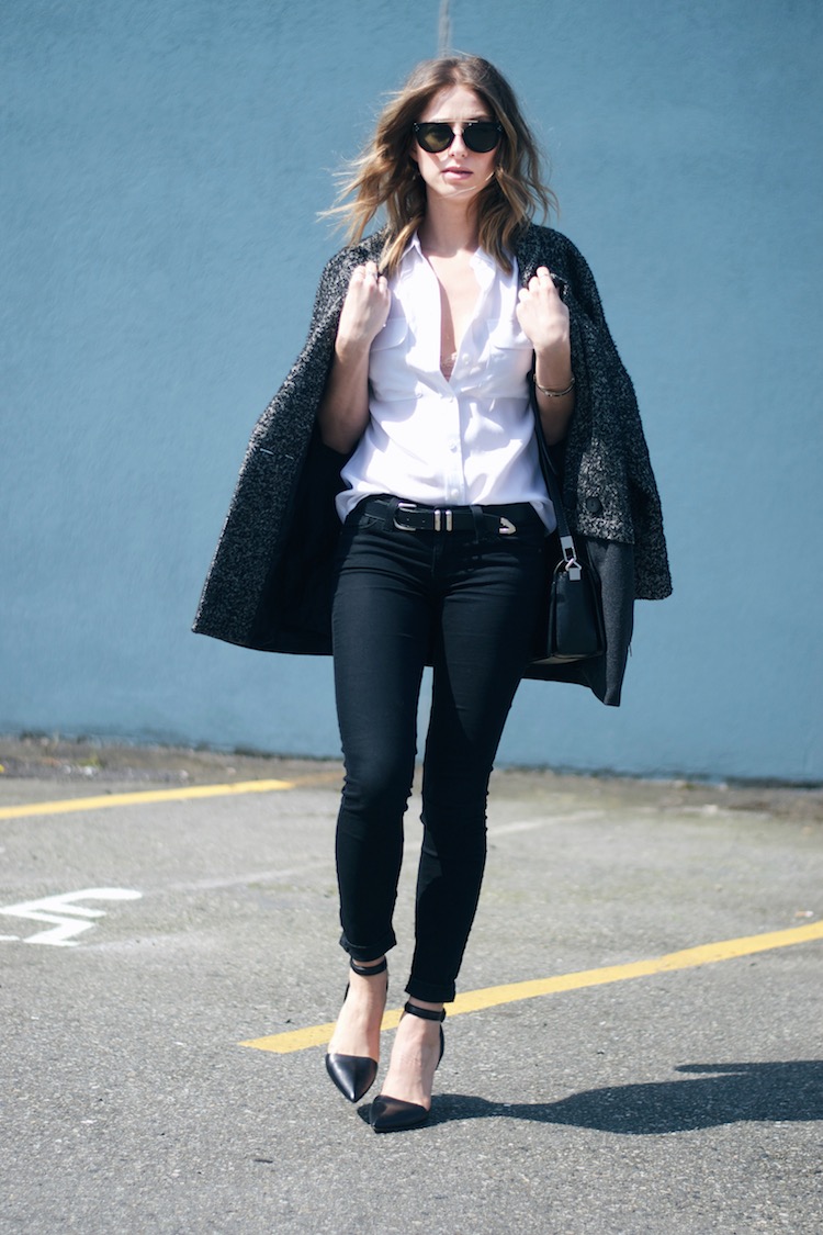 black, white + Wang effortless chic outfit