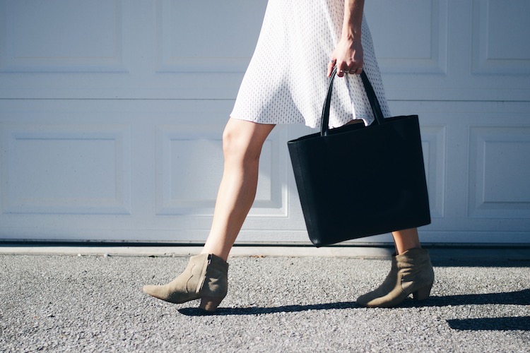 indigo leather tote, isabel marant dicker boots