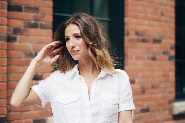 joe fresh linen shirt, blonde ombre beachy waves