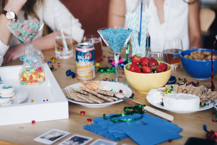 girls night in table spread, palm bay