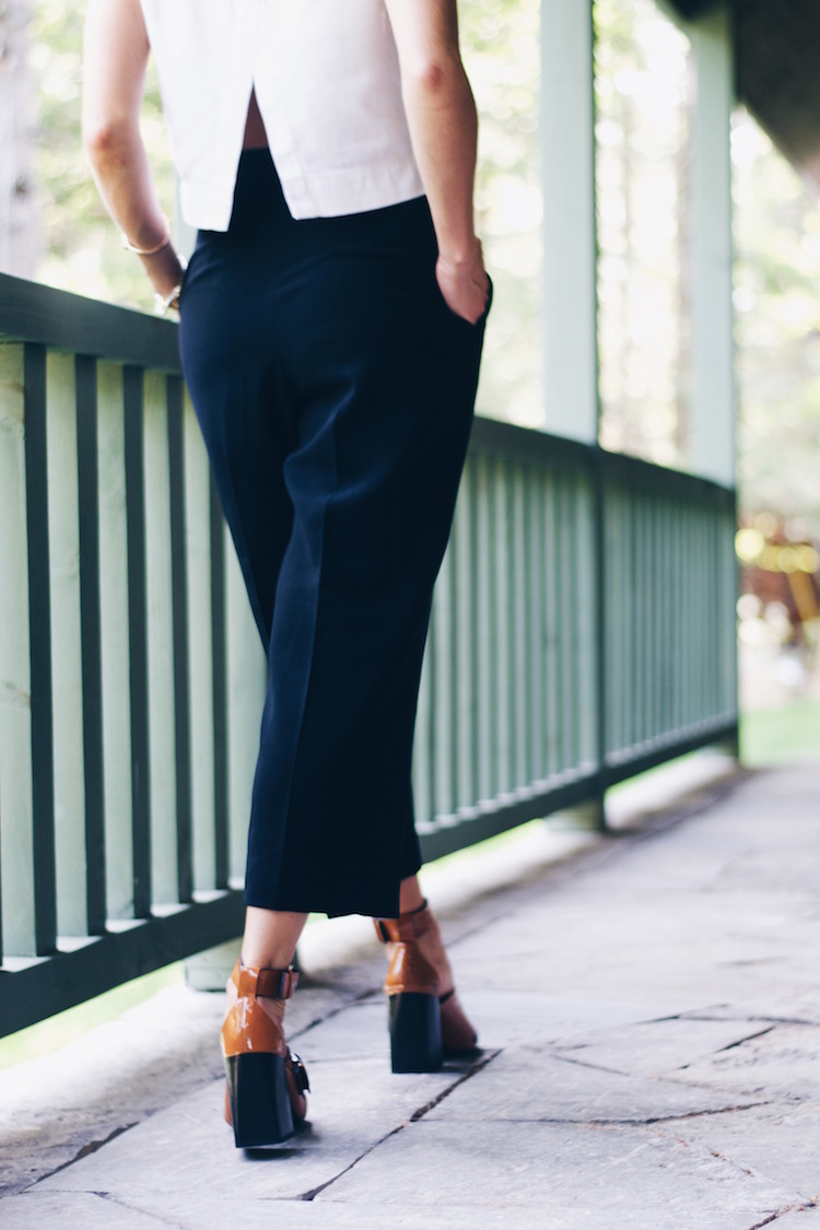 black culottes, fall office fashion 2015