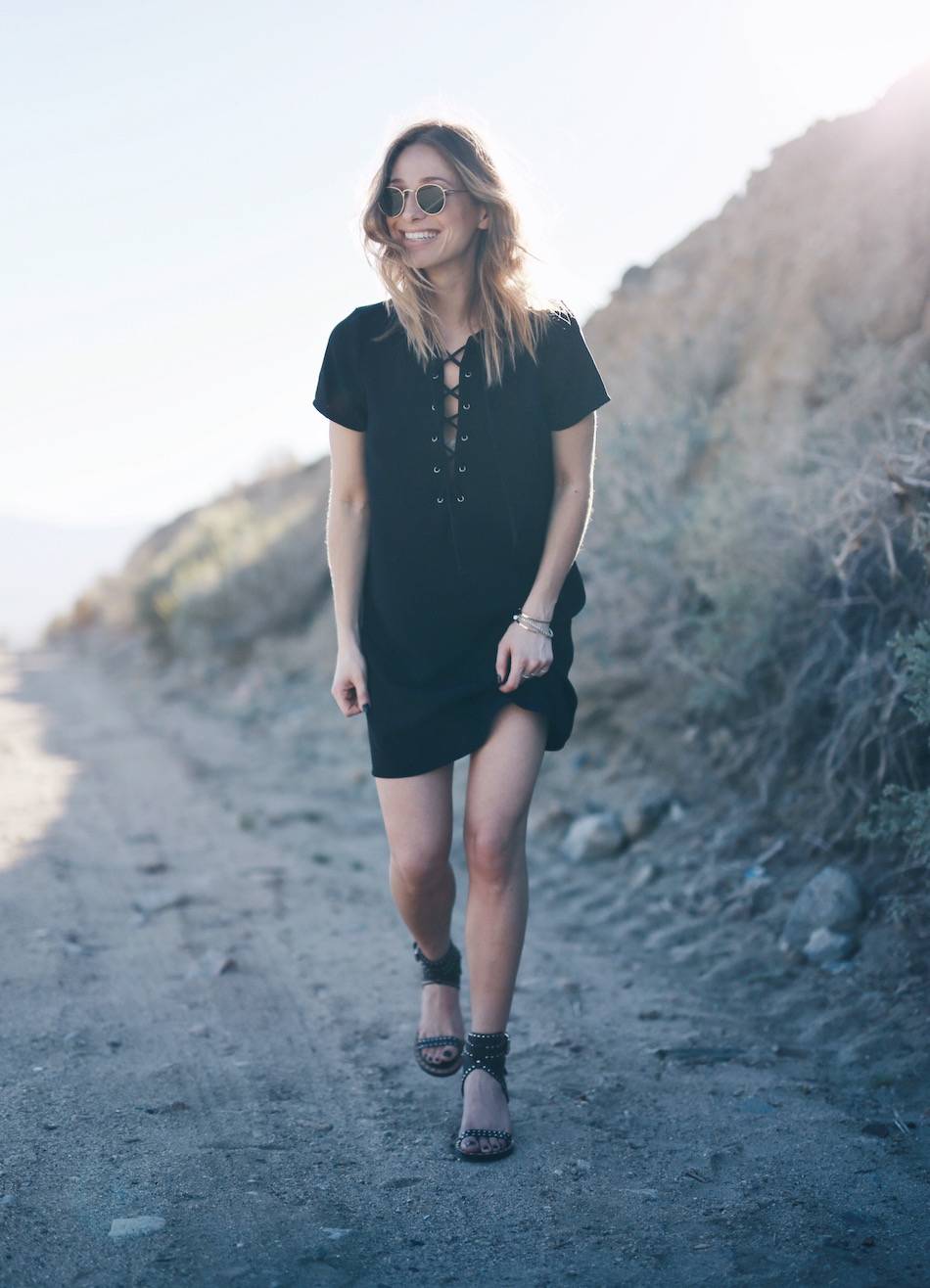 casual black summer dress