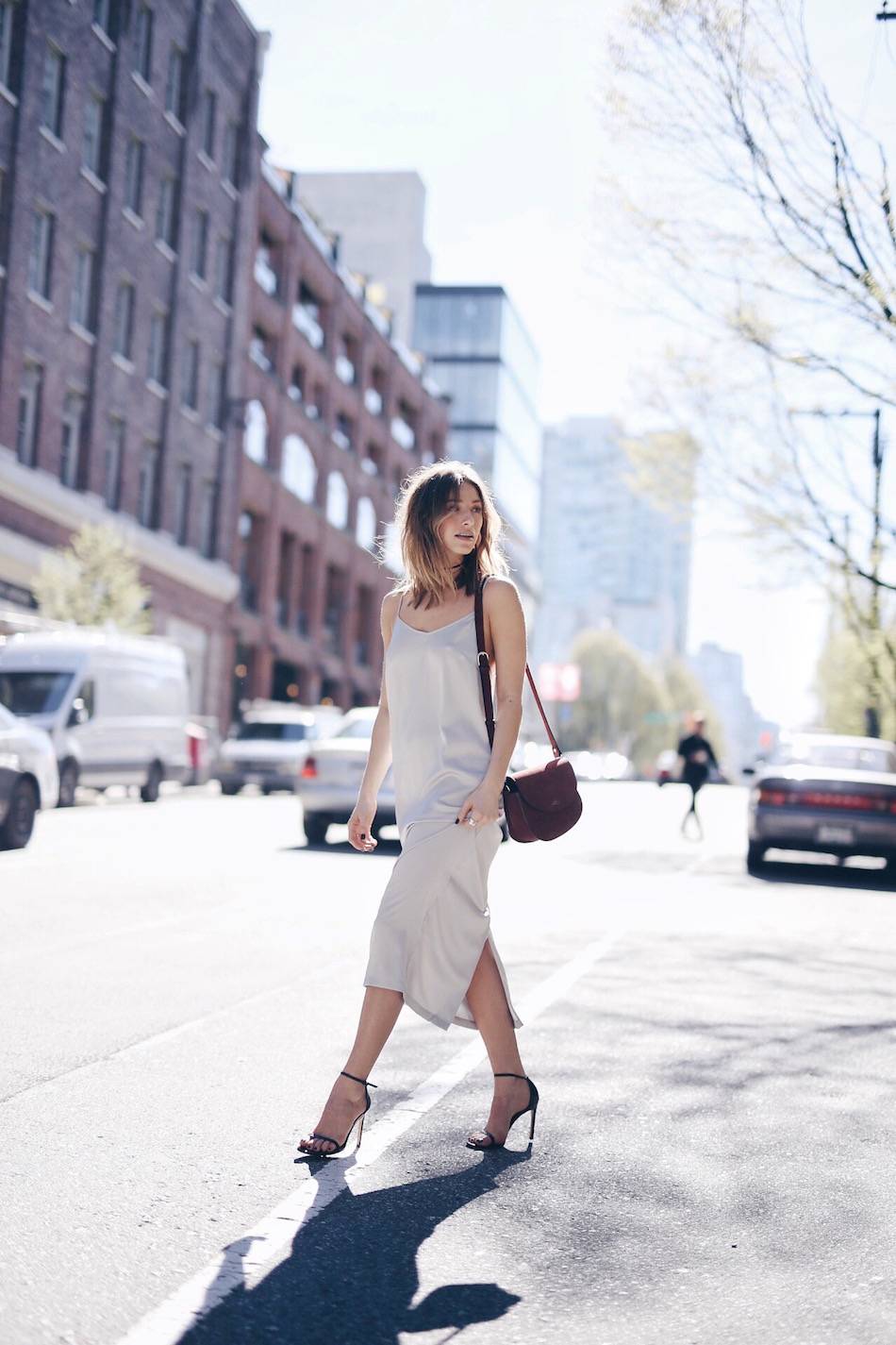 spring trend 90's slip dress