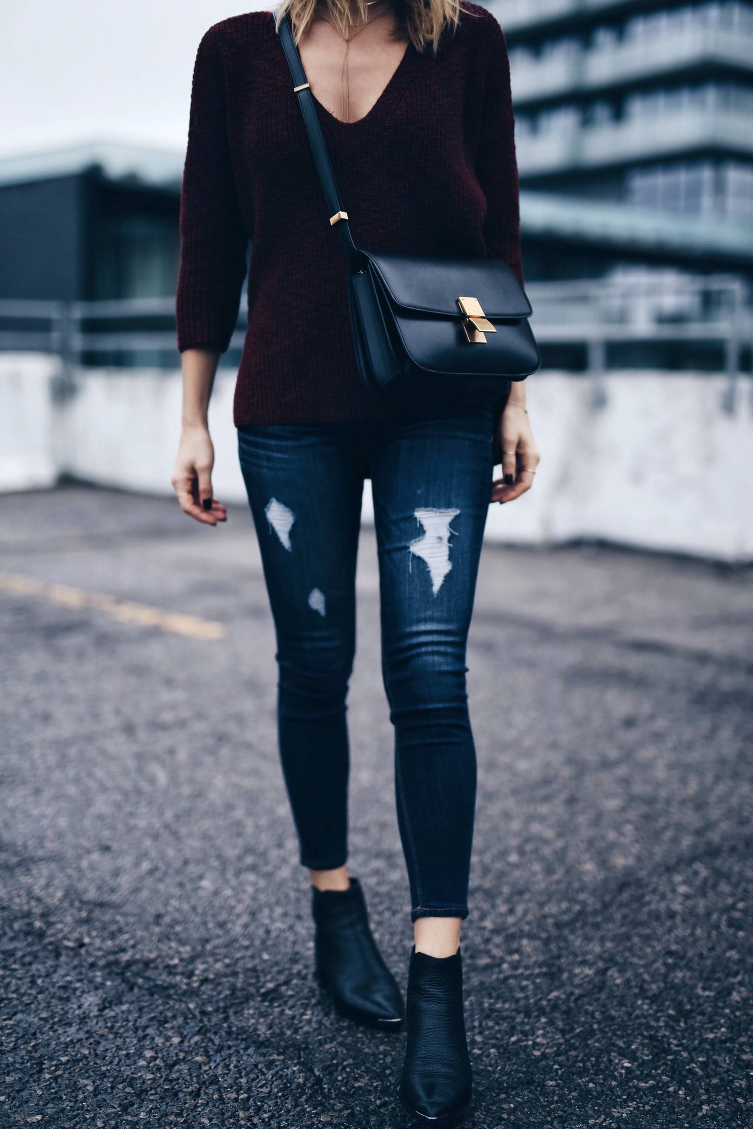 easy fall outfit, street style 