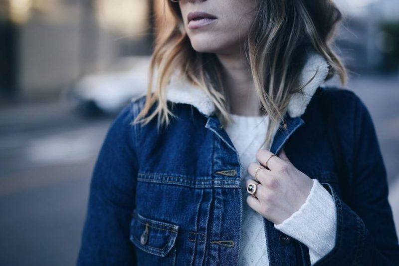 HOW TO WEAR A SHEARLING DENIM JACKET The August Diaries