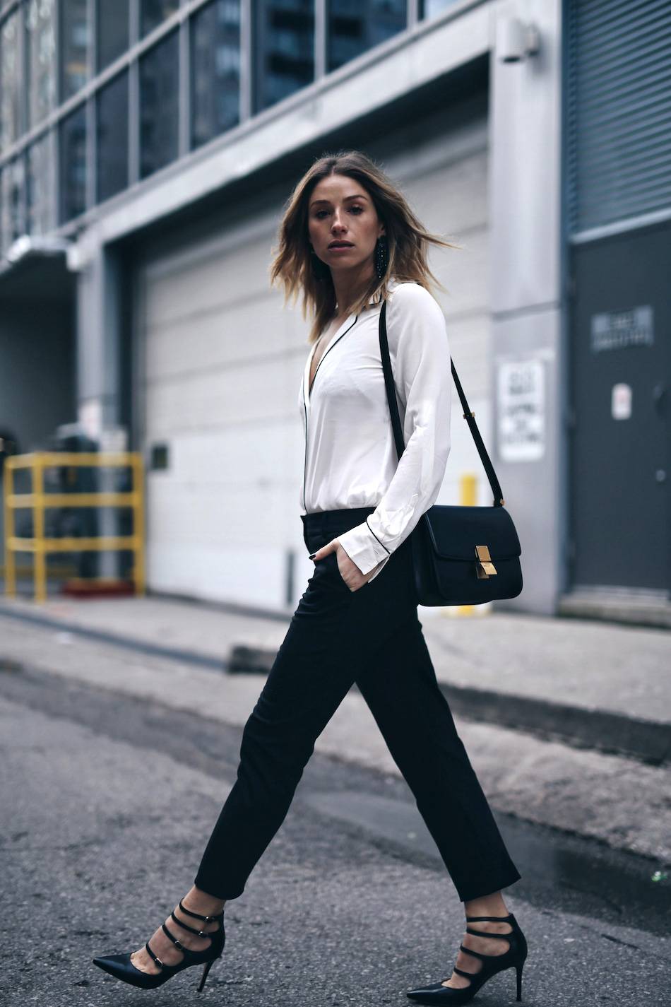 style-and-beauty-blogger-jill-lansky-of-the-august-diaries-new-years-eve-outfits-2016-in-an-express-blouse-trousers-marion-parke-heels-and-a-celine-box-bag